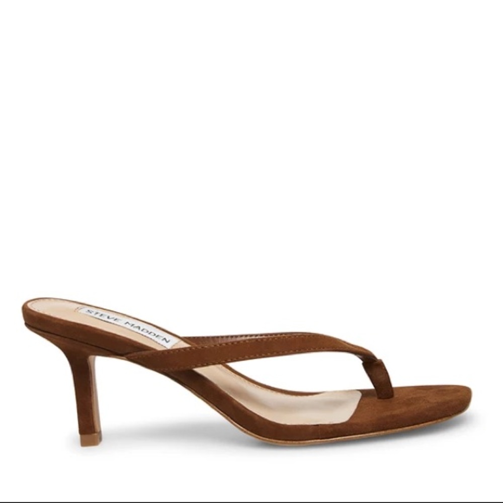 Steve Madden Melrose Chestnut Brown Sandal Heel